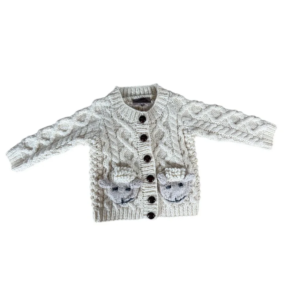 Shepley‎ Baby Aran Wool Cardigan
